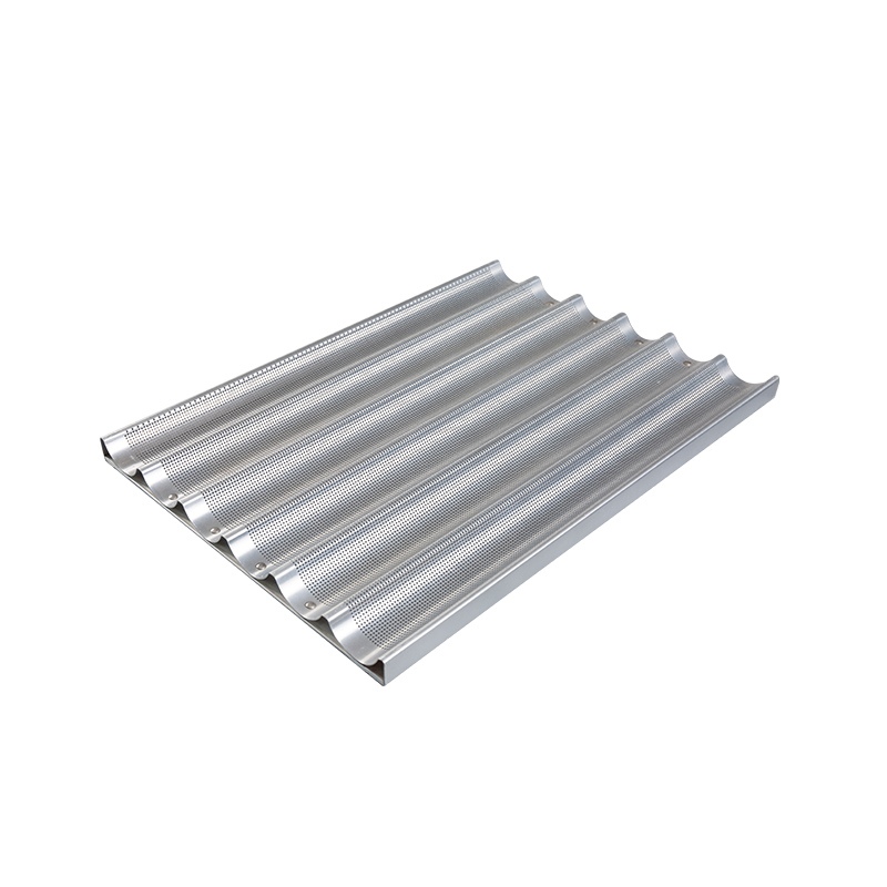 Aluminium Backware Perforated Baguette Pan 6-LOAF