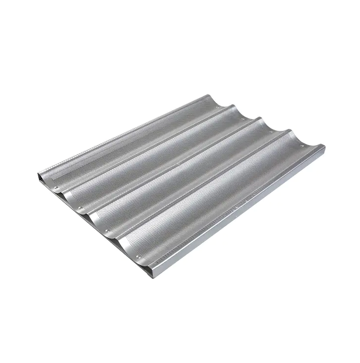 China Aluminium perforierte Baguette -Pfannen: Perfektion beim Backen bilden